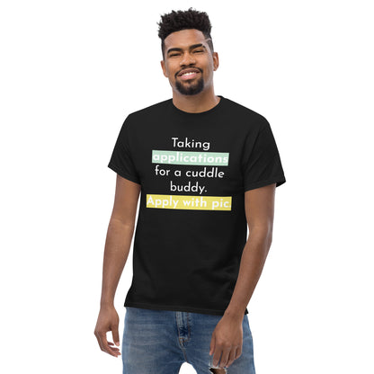 Men's Cuddle Buddy T-Shirt - Crackin Sessions