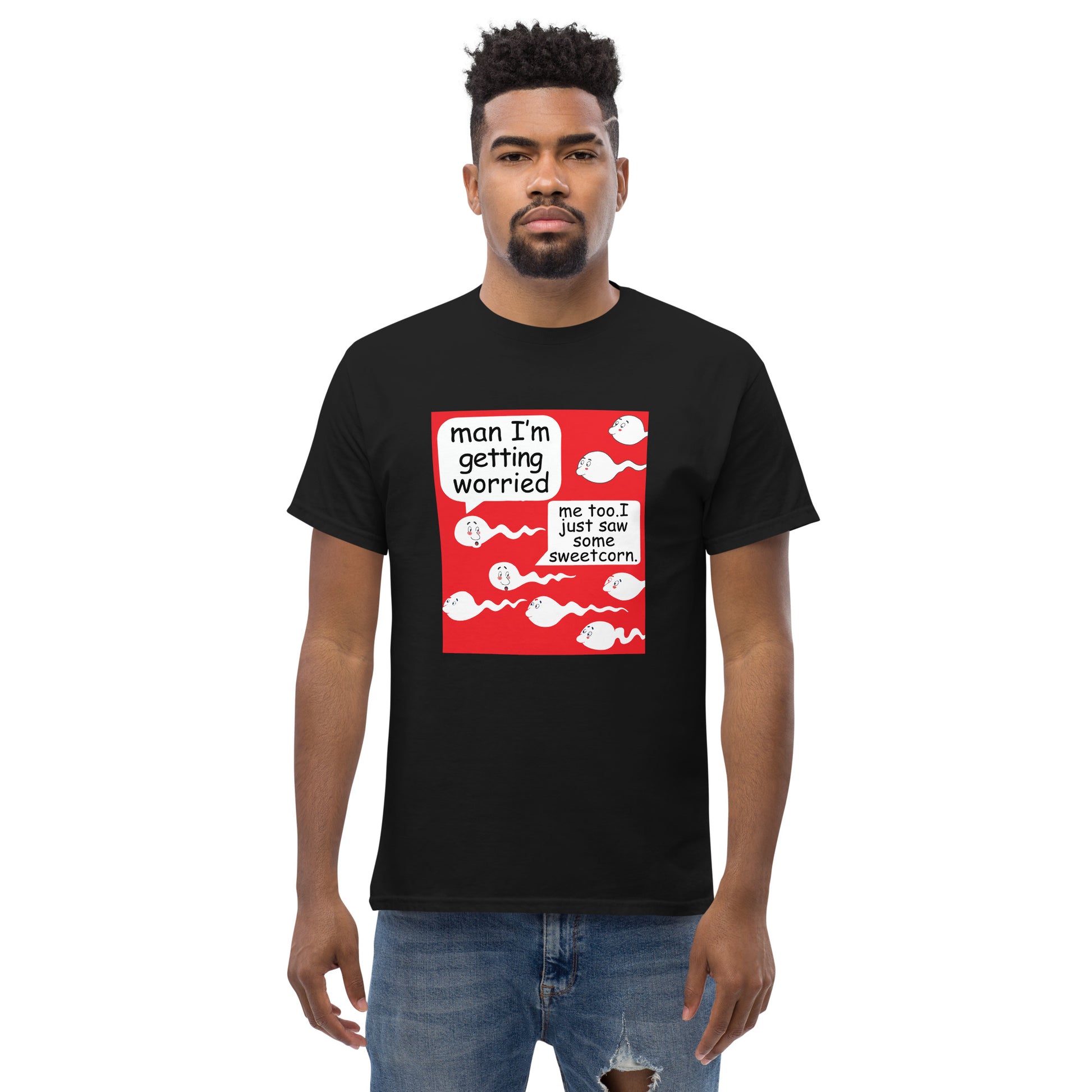 Men's Meme T-shirt - "Getting worried" - Crackin Sessions